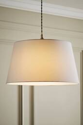 ValueLights Aspen White Tapered Easy Fit Pendant Lamp Shade - Size: Small - thumbnail 1
