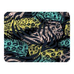 Benjamin Tate Design Animal & Tropical Print Blanket in Natural - Size: 120 cm x 150 cm - thumbnail 1