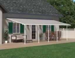 Palram Patio Cover Sierra 3 x 9.15 Clear - L924 x W299 x H305 cm - White - thumbnail 2