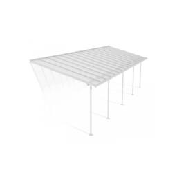 Palram Patio Cover Sierra 3 x 9.15 Clear - L924 x W299 x H305 cm - White - thumbnail 1