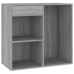 Berkfield Home Cosmetic Cabinet Grey Sonoma 80x40x75 cm Engineered Wood - Size: 80 x 40 x 75 cm - thumbnail 2