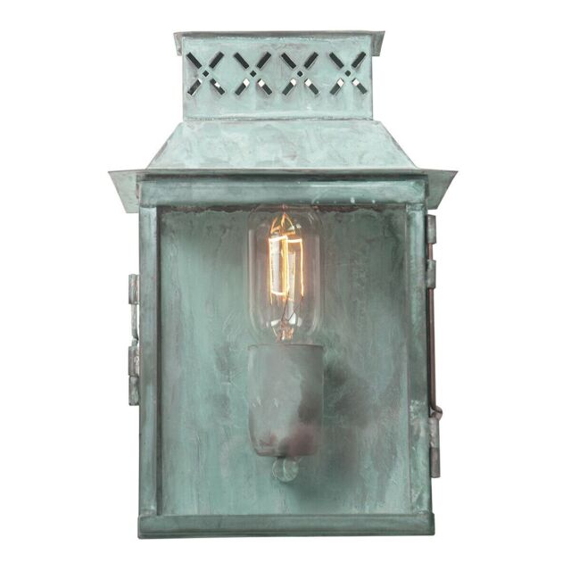 Loops Outdoor IP44 Wall Light Sconce Verdigris LED E27 100W Bulb External d01874