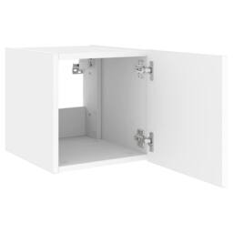 Berkfield Home TV Wall Cabinets with LED Lights 2 pcs White 30.5x35x30 cm - thumbnail 9