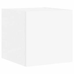 Berkfield Home TV Wall Cabinets with LED Lights 2 pcs White 30.5x35x30 cm - thumbnail 8