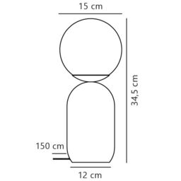Nordlux Notti Table Lamp Terracotta Metal Livingroom E14 Switch - thumbnail 4