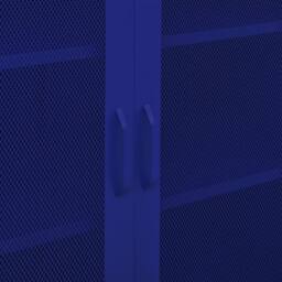Berkfield Home Storage Cabinet Navy Blue 80x35x101.5 cm Steel - thumbnail 8