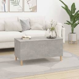 Berkfield Home Coffee Table Concrete Grey 90x44.5x45 cm Engineered Wood - thumbnail 3