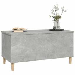 Berkfield Home Coffee Table Concrete Grey 90x44.5x45 cm Engineered Wood - thumbnail 4