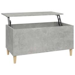 Berkfield Home Coffee Table Concrete Grey 90x44.5x45 cm Engineered Wood - thumbnail 1