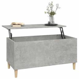 Berkfield Home Coffee Table Concrete Grey 90x44.5x45 cm Engineered Wood - thumbnail 5