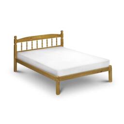 Cheshire Marble Pine Bed - Small Double (120cm) in Brown - thumbnail 2