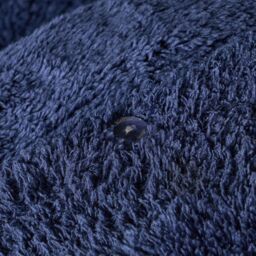 OHS Thermal Soft Teddy Fleece Duvet Cover Bedding Set in Navy - Size: King - thumbnail 5