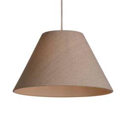 Lighting Collection Natural 38Cm Linen Coolie Shade Tc Liner Lamp Shade - thumbnail 2