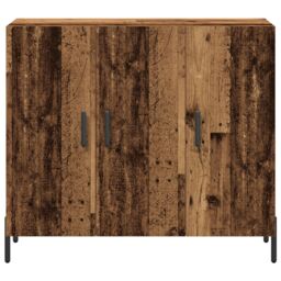 Berkfield Home Sideboard in Vintage Wood - 90x34x80 cm, Made of Engineered Wood in Brown - Size: 90 x 34 x 80 cm - thumbnail 6
