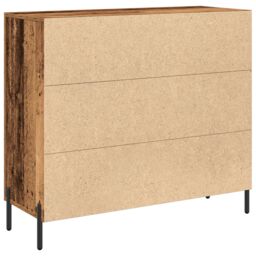 Berkfield Home Sideboard in Vintage Wood - 90x34x80 cm, Made of Engineered Wood in Brown - Size: 90 x 34 x 80 cm - thumbnail 5