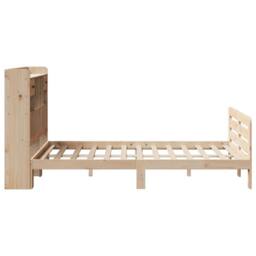 Berkfield Home Decorative Bookcase Bed without Mattress 135x190 cm Double Solid - thumbnail 7