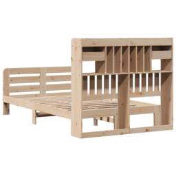Berkfield Home Decorative Bookcase Bed without Mattress 135x190 cm Double Solid - thumbnail 8