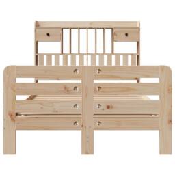 Berkfield Home Decorative Bookcase Bed without Mattress 135x190 cm Double Solid - thumbnail 4