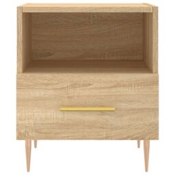 Berkfield Home Bedside Cabinets 2 pcs Sonoma Oak 40x35x47.5 cm Engineered Wood in Brown - thumbnail 6