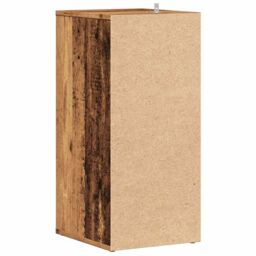 Berkfield Home Shoe Cabinets 2 pcs Old Wood 32x35x70 cm Engineered Wood in Brown - Size: 32 x 35 x 70 cm - thumbnail 6