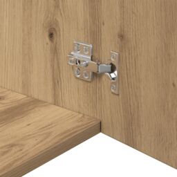 Berkfield Home Wall Cabinet Artisan oak 80 x 42.5 x 40 cm Engineered wood in Black - thumbnail 9