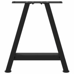 Berkfield Home Coffee Table Legs A-Shaped 2 pcs Black¬†38x(42-43) cm Steel in Black - thumbnail 5