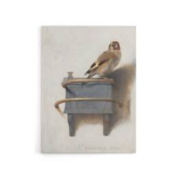 "Artery8 Carel Fabritius The Goldfinch Bird Canvas Wall Art Print in Beige - Size: W18"" x H24""" - thumbnail 1