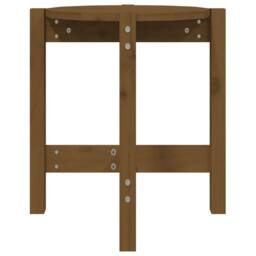Berkfield Home Beautiful Coffee Table Honey Brown Ã˜ 42.5x45 cm Solid Wood Pine - thumbnail 5