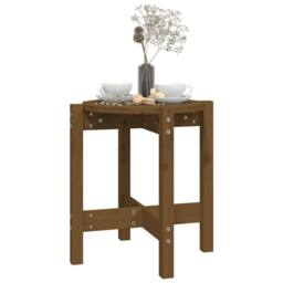 Berkfield Home Beautiful Coffee Table Honey Brown Ã˜ 42.5x45 cm Solid Wood Pine - thumbnail 4