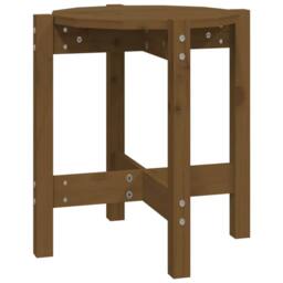 Berkfield Home Beautiful Coffee Table Honey Brown Ã˜ 42.5x45 cm Solid Wood Pine - thumbnail 3