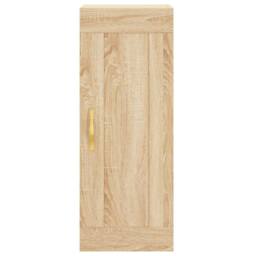 Berkfield Home Wall Mounted Cabinet Sonoma Oak 34.5x34x90 cm Engineered Wood in Brown - thumbnail 6