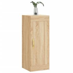 Berkfield Home Wall Mounted Cabinet Sonoma Oak 34.5x34x90 cm Engineered Wood in Brown - thumbnail 3