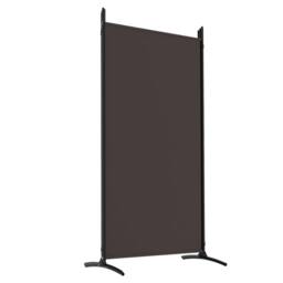 Berkfield Home 5-Panel Room Divider Brown 433x180 cm Fabric - thumbnail 6