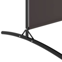Berkfield Home 5-Panel Room Divider Brown 433x180 cm Fabric - thumbnail 7