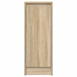 Berkfield Home Sideboard Sonoma Oak 29.5x34x76 cm Engineered Wood in Tan - thumbnail 6