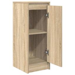 Berkfield Home Sideboard Sonoma Oak 29.5x34x76 cm Engineered Wood in Tan - thumbnail 5