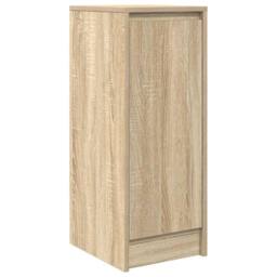 Berkfield Home Sideboard Sonoma Oak 29.5x34x76 cm Engineered Wood in Tan - thumbnail 1