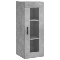 Berkfield Home Highboard Concrete Grey 34.5x34x180 cm Engineered Wood - thumbnail 7