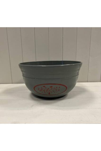KDMD Grey Round Love Heart Tree Bowl Plastic Planter 6.6LTR in Dark Grey - image 1