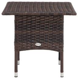 Wyld Haus Varilu Mixed Brown Rattan Style Outdoor Coffee Table Square Woven Top in Dark Brown - thumbnail 8