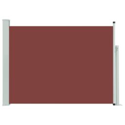 Berkfield Home Patio Retractable Side Awning 100x500 cm Brown - thumbnail 2