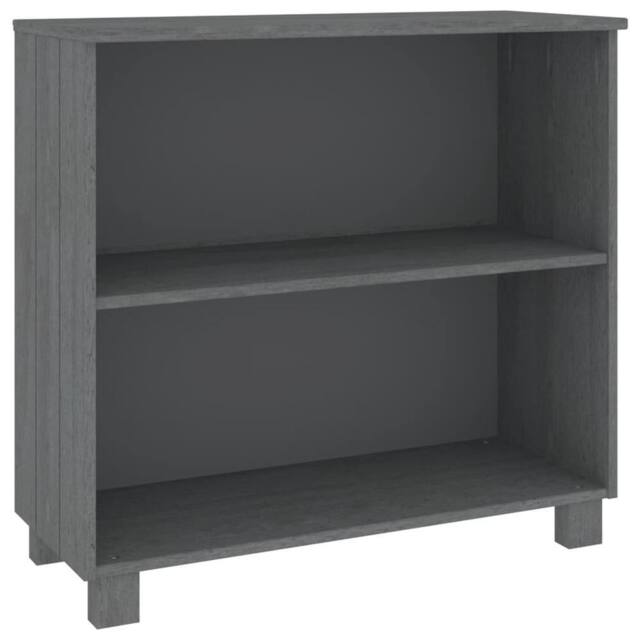 Berkfield Home Sideboard HAMAR Dark Grey 85x35x80 cm Solid Wood Pine - Size: 85 x 35 x 80 cm - image 1