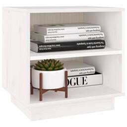 Berkfield Home Elegant Bedside Cabinets 2 pcs White 40x34x40 cm Solid Wood Pine - Size: 40 x 34 x 40 cm - thumbnail 5