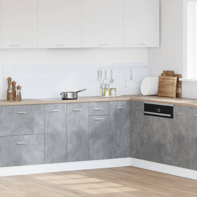 Berkfield Home Durable Drawer Bottom Cabinet Lyon Concrete Grey 40x46x81.5 cm En - image 1