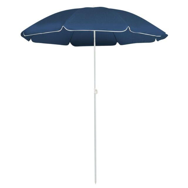 Berkfield Home Outdoor Parasol with Steel Pole Blue 180 cm - image 1
