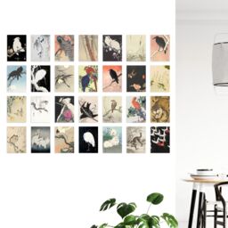 "Artery8 Wall Art Print 50 Pcs Japan Art Collage Kit Ohara Koson Woodblock Paintings s A6 Set Pack 15x10 cm (6x4"") Room Decor Poster Collection Kachō-e" - thumbnail 4