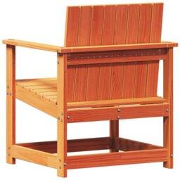 Berkfield Home Beautiful 3 Piece Garden Lounge Set Wax Brown Solid Wood Pine - thumbnail 6
