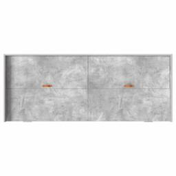 Berkfield Home Storage Bed Frame Concrete Grey 90 x 200 cm Engineered wood - thumbnail 8