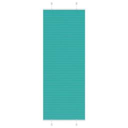 Berkfield Home Pleated Blind Petrol Green 80x200 cm Fabric Width 79.4 cm Polyester in Teal - thumbnail 2