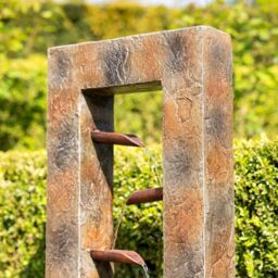 Primrose Aveiro Cascading Water Feature 89cm in Brown - thumbnail 3